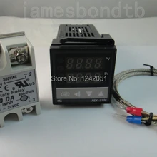100-240 в цифровой PID контроллер температуры+ Макс. 40A SSR+ K термопары зонд