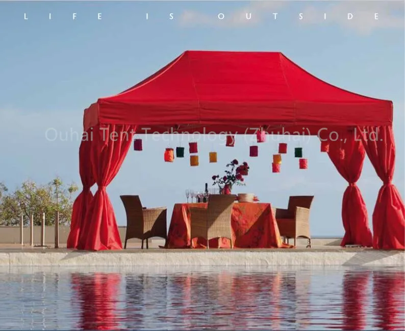 

FREE SHIPPING ! Lovely and romantic 10ft x 15ft (3m x 4.5m) aluminum outdoor wedding party event gazebo, pop up tent, marquee