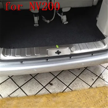 

Stainless Steel car Rear Bumper Protector Sill Trunk Rear guard Tread Plate Pedals Car Styling for Nissan NV200