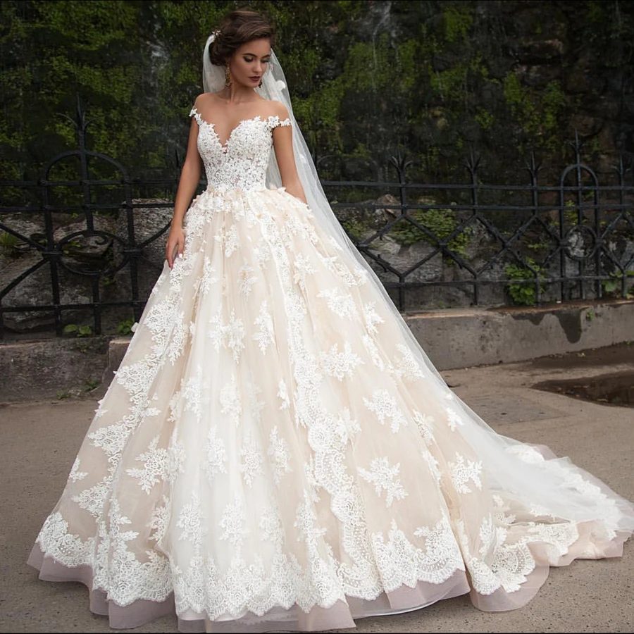 

New Design Special Lace Elegant A Line Wedding Dress 2019