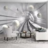 Custom Photo Wallpaper Modern Abstract Tunnel Space Sphere 3D Background Wall Mural Living Room Bedroom Home Decor Wall Papers ► Photo 2/6