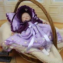 Около 42 см силиконовые куклы reborn baby play house ручной работы brinquedos пупсик для девочек Новогодний подарок