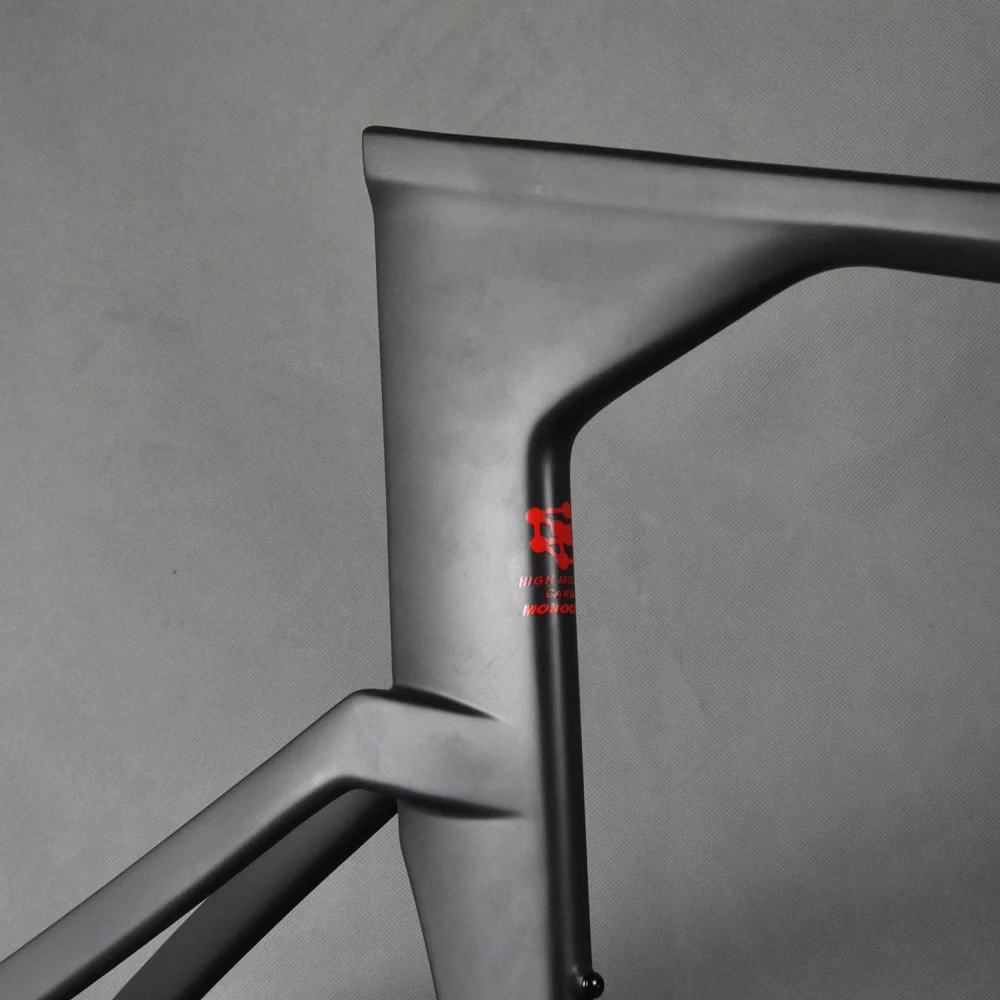 Cheap Carbon TT Bicycle Frame Time Trial / Triathlon Bike Frame Set With TT Handlebar FM109 130*9mm TM6 Black Avenger Painting 10