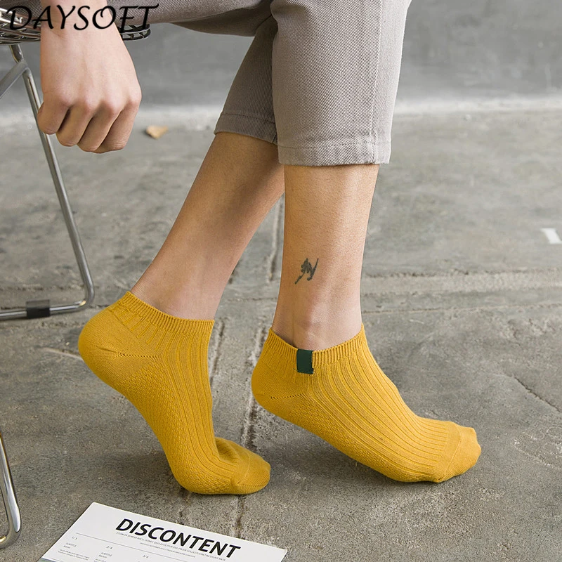 DAYSFOT Men Ship Boat Short Socks Warm Cotton Ankle Socks Low Cut Crew