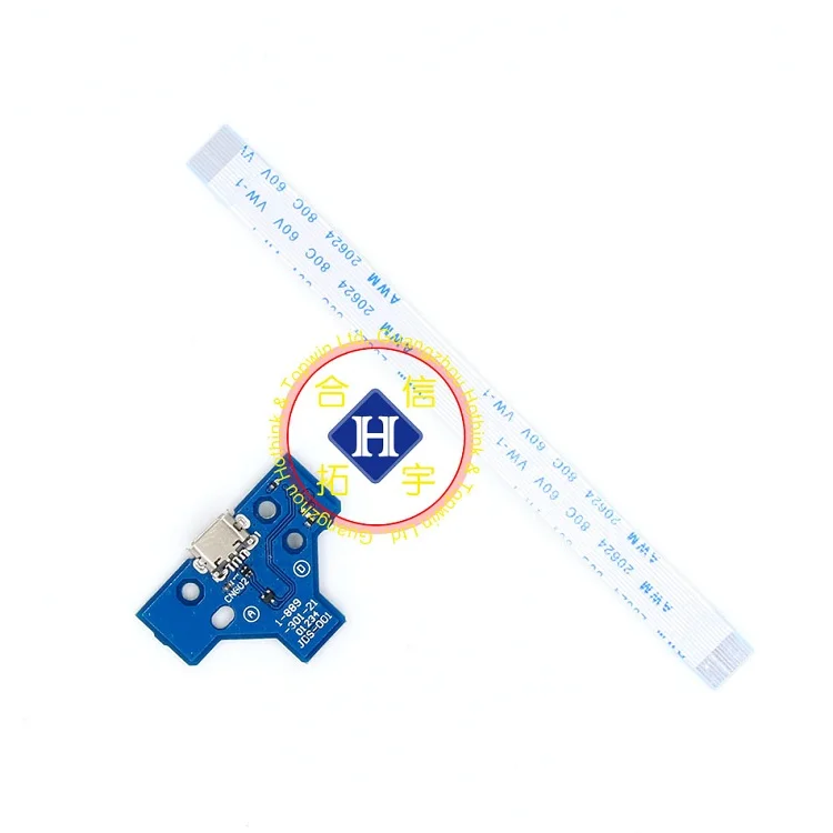 HOTHINK 50 компл./лот JDS-011 JDS-030 JDS-040 JDS-055 USB плата с зарядным портом с кабелем для PS4 PRO Slim контроллер запчасти для ремонта - Цвет: JDS001 50PCS