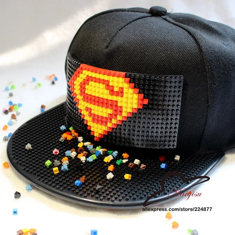 Модные Мультяшные лягушки дизайн DIY Кирпич Snapback шапки для мужчин летние мозаики крутая шляпа для женщин съемные шапки - Цвет: 55