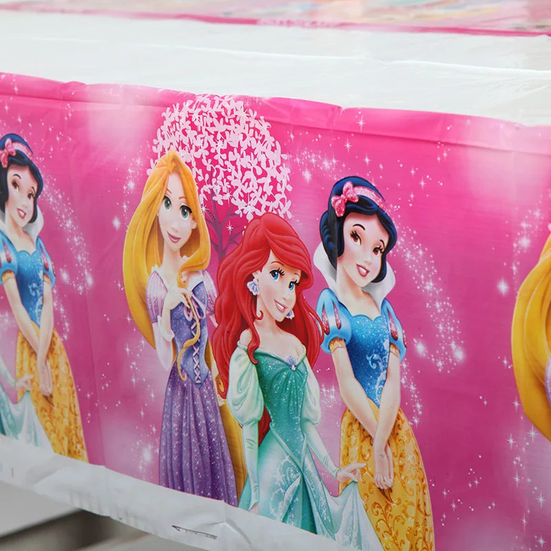 

1Pcs Disposable Princess Party Snow White Tablecloth A child's favorite tablecloth Kids Birthday Party Decoration Party Supplies