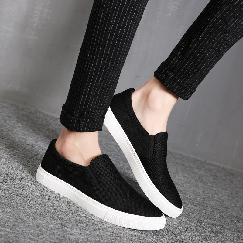 A Luz Listagem Moda Masculinos Confortáveis 2018 De Respirável Livre Ao hombre Homens Zapatos Nova Lona Ar branco Preto Sapatos Heinrich 5qtn6vq