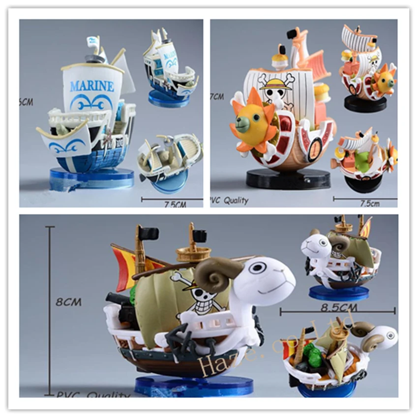 

One Piece Merry/Sunny/Marine Pirate Ship PVC Figure Toy Gift