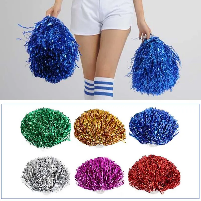 

1 Pc Game Pompoms Cheap Practical Cheerleading Cheering Pom Poms Apply To Sports Match And Vocal Concert 6 Colors 2 Sizes