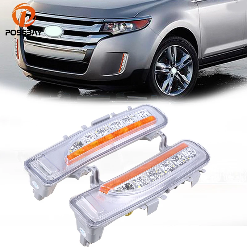 POSSBAY LED Daytime Running Light for Ford Edge (first generation)2011