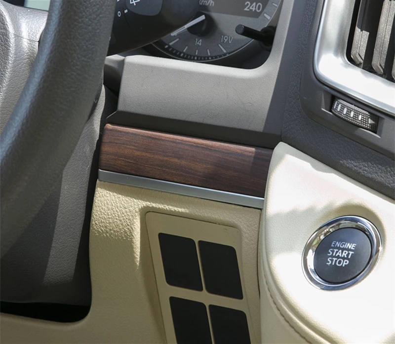 Для TOYTA LAND CRUISER LC200 2008 2018 деревянная зернистая цветная облицованная панель передач