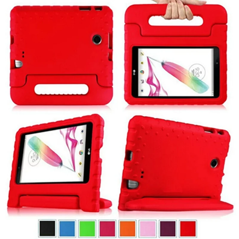 

Luxury Children EVA foam silicone cover case for for 8 inch LG G Pad F 8.0 V495 Cover Child shockproof Tablet case Free ship