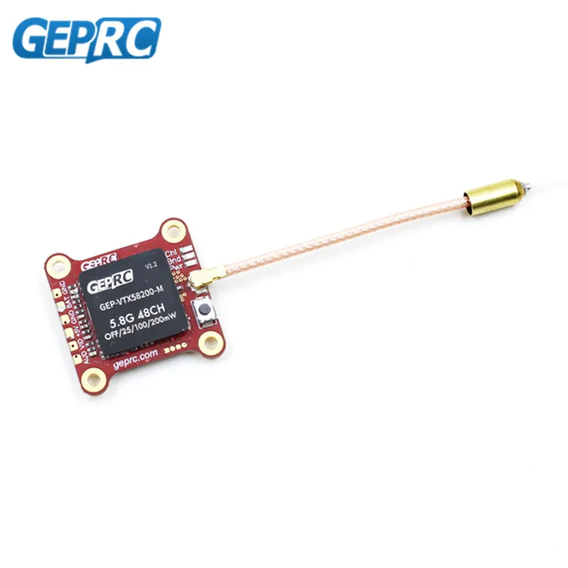 GEPRC GEP VTX58200 M 5 8G 48CH 0/25 МВт/100 мВт/200 передатчик mW FPV W/20x20 мм отверстие для