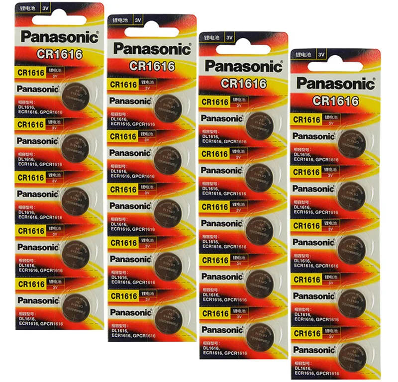 

20PCS Panasonic CR1616 Button Cell Coin Batteries CR1616 Car Remote Control Electric Alarm 3V Lithium Battery