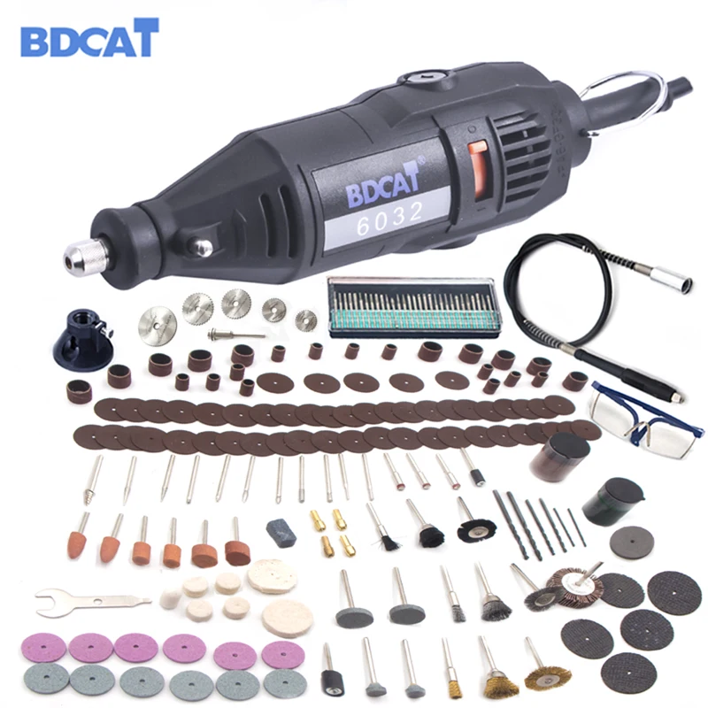 BDCAT 180w Electric Dremel Rotary Grinder Tool Mini Drill Grinding Machine with 207pcs Power Tools Accessories цена BDCAT 180w Electric Dremel Rotary Grinder Tool Mini Drill Grinding Machine with 207pcs Power Tools Accessories цены онлайн