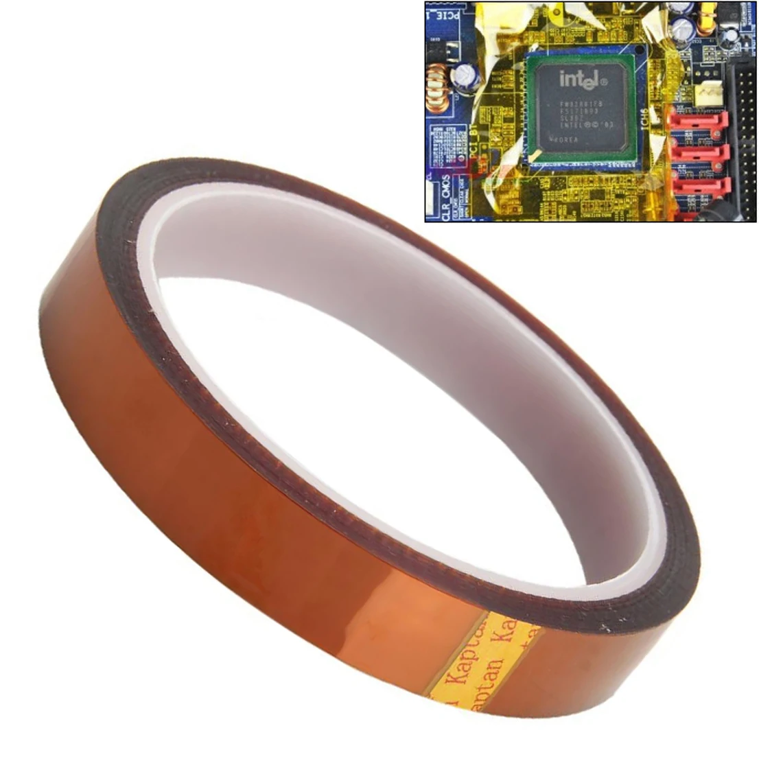 Insulation Polyimide Tape 15mm Width 33m Length Adhesive High Temperature Heat Resistant Soldering Tapes for BGA Reworks Mayitr