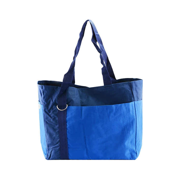 

Promotional shopping bag with extra front pockets available for custom