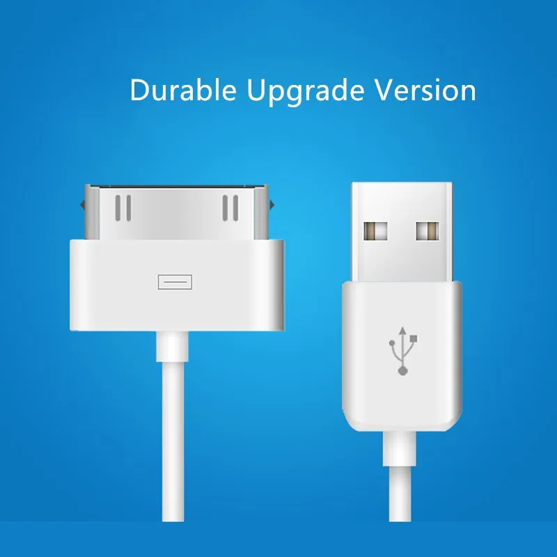 GUSUG USB кабель для быстрой зарядки для iPhone 4 s 4S 3g S 3g iPad 1 2 3 iPod Nano itouch 30 Pin оригинальное зарядное устройство адаптер для синхронизации данных cor