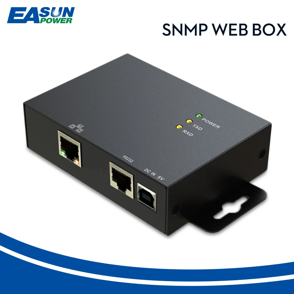 

EASUN POWER SNMP External Web Box Remote Monitoring Solution For Off Grid Solar Inverter ISolar SP SM 1-5KVA SM Plus SMD SMT