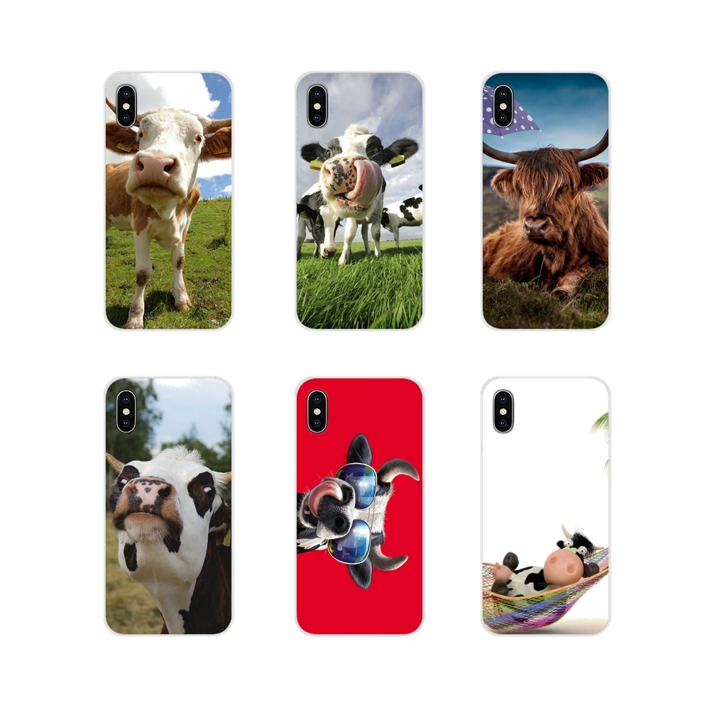 

For Xiaomi Redmi Note 6A MI8 Pro S2 A2 Lite Se MIx Max 2 3 For Oneplus 3 6T Accessories Phone Shell Covers Cute Funny cow