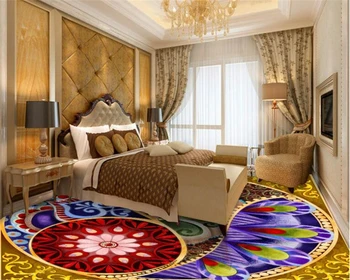 

beibehang 3d flooring Wallpaper three-dimensional paintings of large European hand-painted villas ceiling murals papel de parede