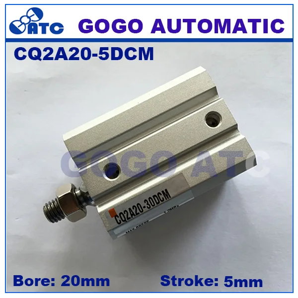 SMC type standard double acting with rubber bumper single rod male