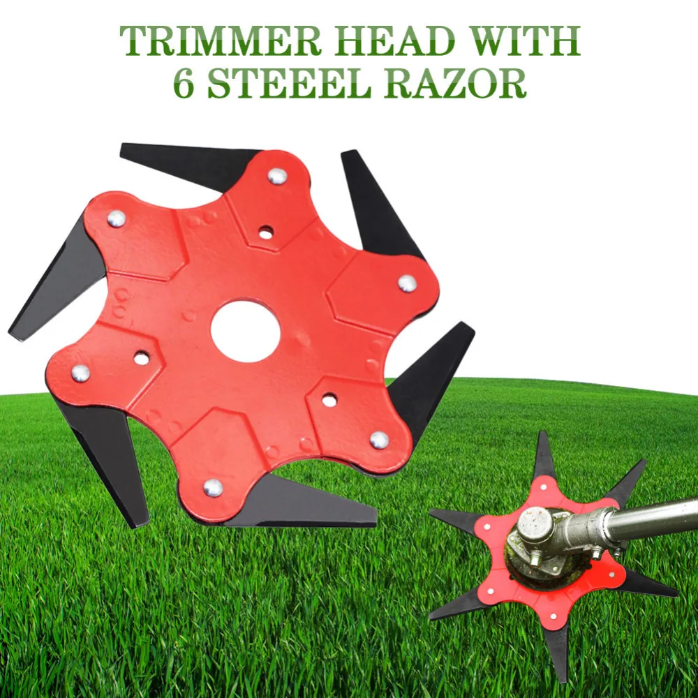 6 Blade Garden Grass Trimmer Head Brush Cutter Blade Trimmer Metal Blades Trimmer Head For Lawn Mower Machine Garden Power Tool 6 Blade Garden Grass Trimmer Head Brush Cutter Blade Trimmer Metal Blades Trimmer Head For Lawn Mower Machine Garden Power Tool