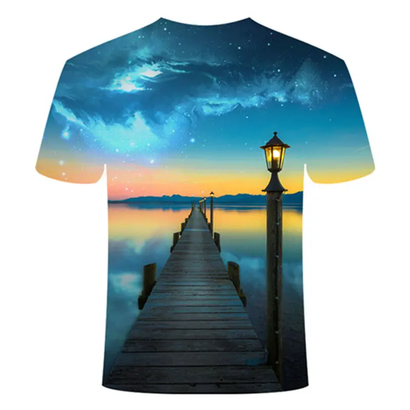 Blue Flaming tshirt Men/Women t shirt 3d t-shirt Casual Tops Anime Streawear Short Sleeve Tshirt Asian Plus-Size men's clothing