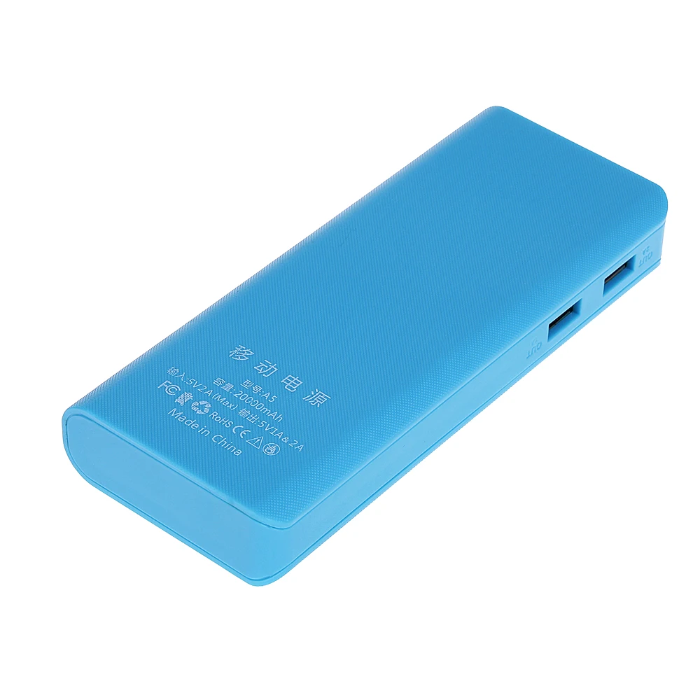 Rovtop горячая Распродажа 5 в двойной USB 5x18650 Блок питания аккумулятор мобильный