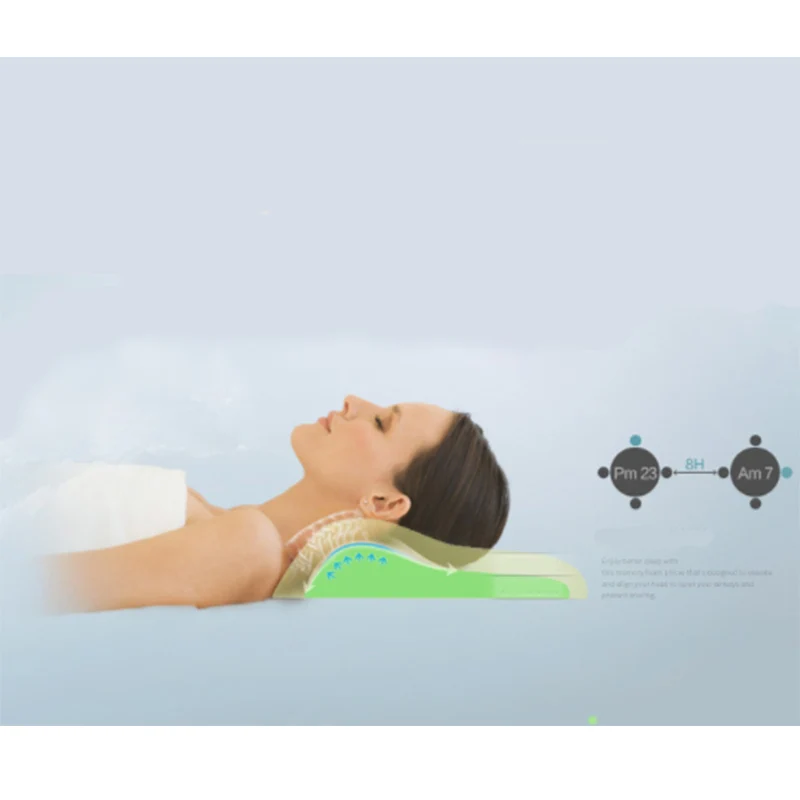 Удобная подушка из пены с эффектом памяти, Массажная подушка для шеи, эргономичная Ортопедическая подушка для шеи, Подушка для сна