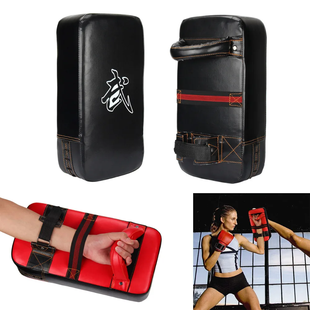 

NEW PU Leather Punching Boxing Pad Rectangle Focus MMA Kicking Strike Power Punch Kung-fu Martial Arts Training Equipment