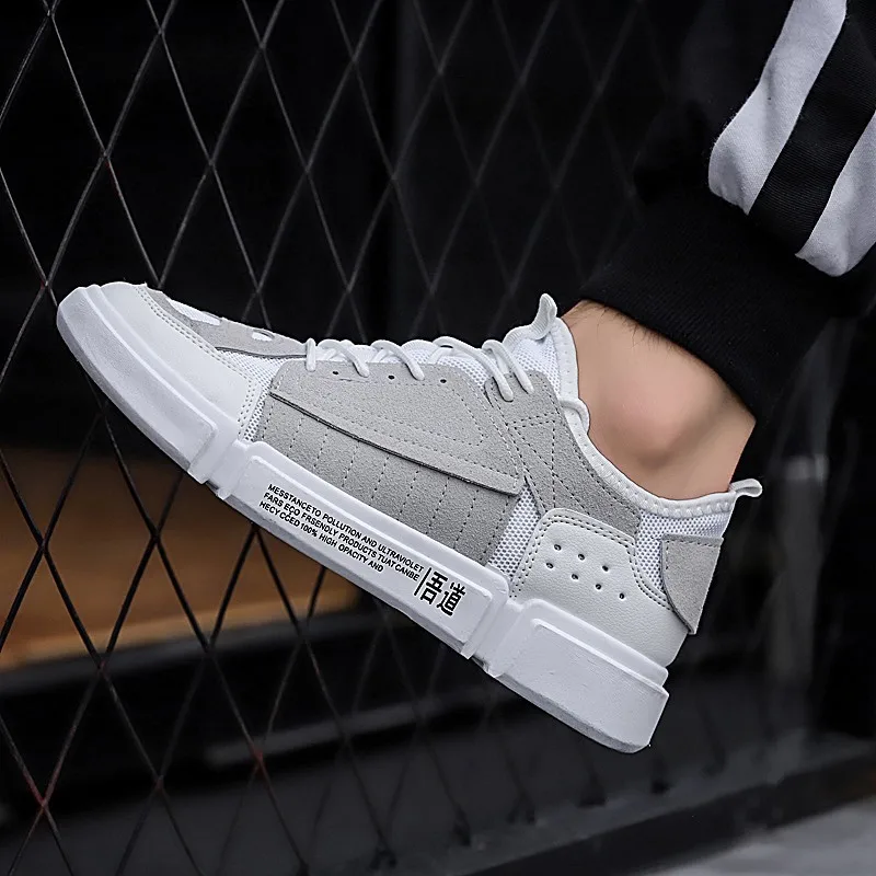 Ventilation Leisure Time Sneakers Male Street Casual Platform Shoes Men Time Spelling Tidal Shoes Shoes Male Zapatos De Hombre