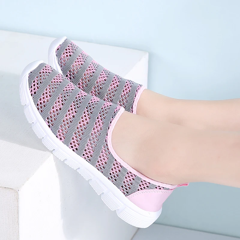 Купить Летние Кроссовки Сетка Женские