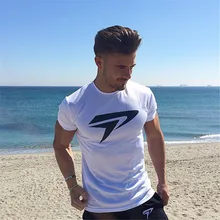 Мужские футболки компрессионные трико для бега Под базовым слоем быстросохнущие спортивные эластичные компрессионные футболки топы