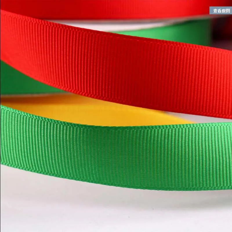 

New 100Yards/Roll 25mm Grosgrain Ribbon Decorative Gift Packing Wedding Crafts Christmas Ribbons Bowtie Hair Clips Fabric