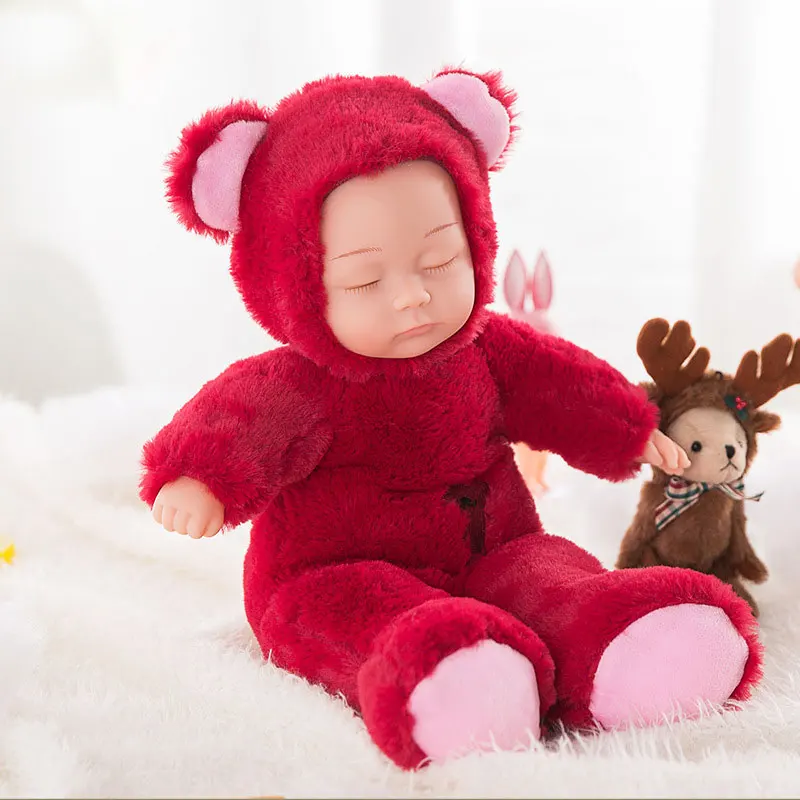 Милый 38 см имитация младенцев спящие куклы Кролик материал pp хлопок детские игрушки подарок на день рождения для детская Кукла Reborn