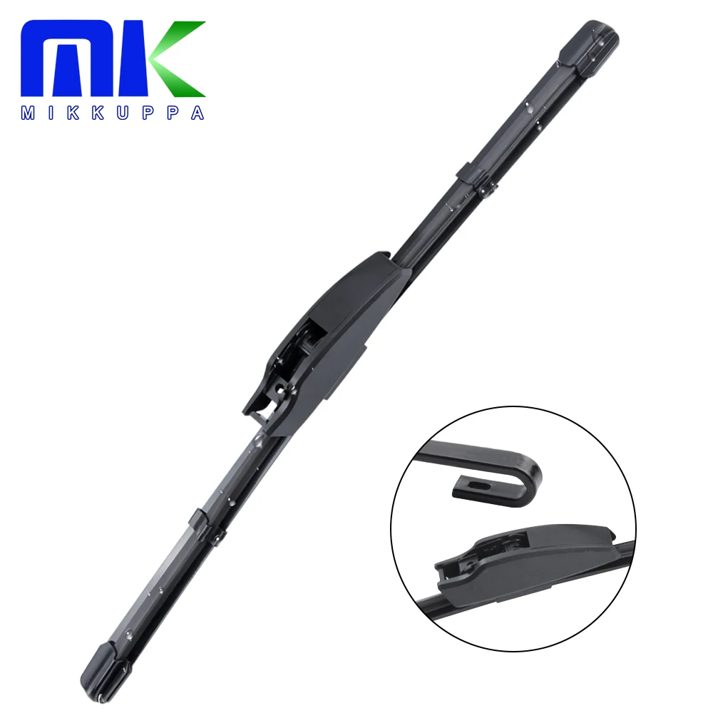 

MIKKUPPA 1Pc Car Windshield Wiper Blade Fit Standard Hook Arms for Toyota Corolla KIA Sportage Honda CRV