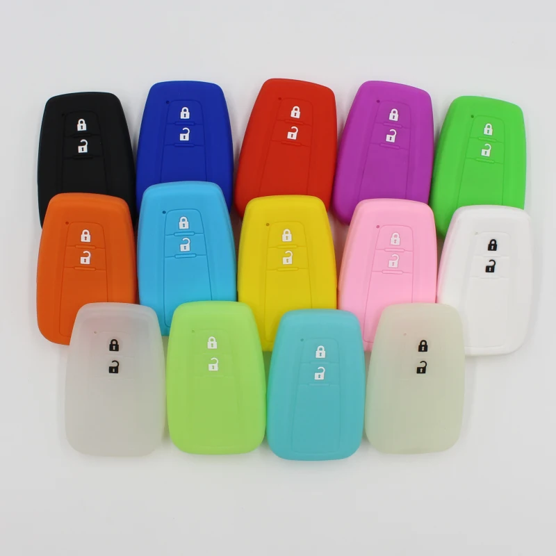 

Silicone rubber car key case cover for toyota prius 2 button key