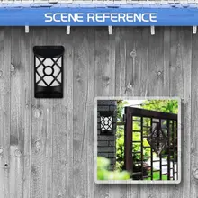 Настенный светильник беспроводной водонепроницаемый Солнечный забор лампа безопасности освещение Светодиодные солнечные светильники открытый сад с датчиком света