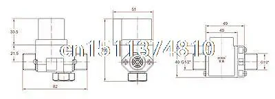 1/" BSPP латунный Пластиковый Солнечный электромагнитный клапан 12VDC N/C без возврата для воды воздуха газа