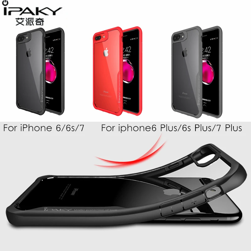 iPaky Cover for iPhone 7/ 7 Plus Red Case for iPhone 6 6S