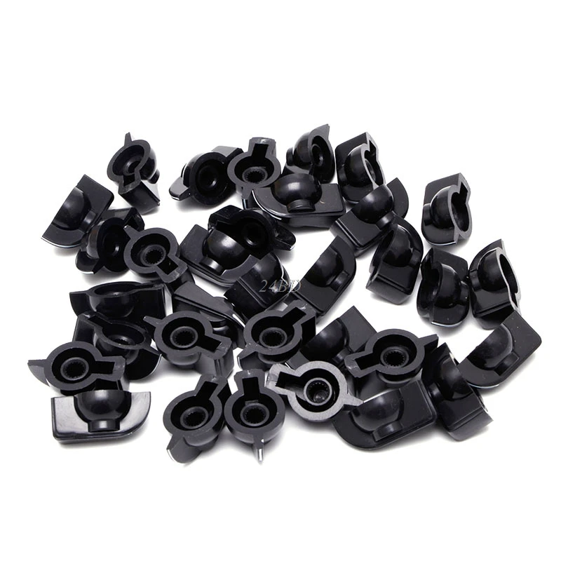 

Rotary Switch 1/4 Big Chicken Head Knob Potentiometer Cap Black Plastic Drop Shipping Support