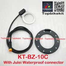 KT BZ-10C PAS Sistemi Pedalı Yardımcısı Sensörü 10 Mıknatıslı 3 pinli Julei su geçirmez konnektör veya SM-3Y bağlayıcı 80cm uzunluk