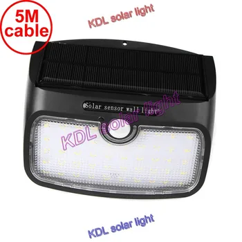 

48 leds split solar panel indoor Light PIR motion radar Super bright Solar lamp for Garden Back Door Step Stair Fence landscape