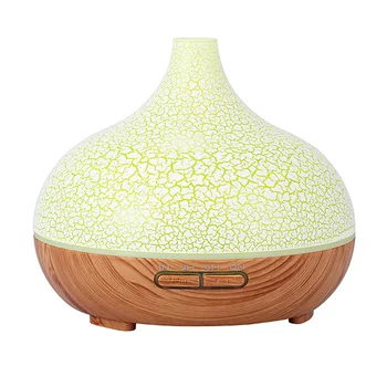 

KBAYBO 400ml Creative Crack Air Humidifier Ultrasonic Essential Oil Aromatherapy Cold Mist Diffuser with 7 Colors LED Light