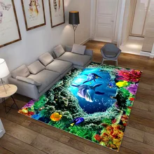 Высокое разрешение 3D мультфильм печатных Мягкая анти-слип ковер rugs детская спальня кровать одеяло полиэстеровый напольный коврик прикроватные одеяло