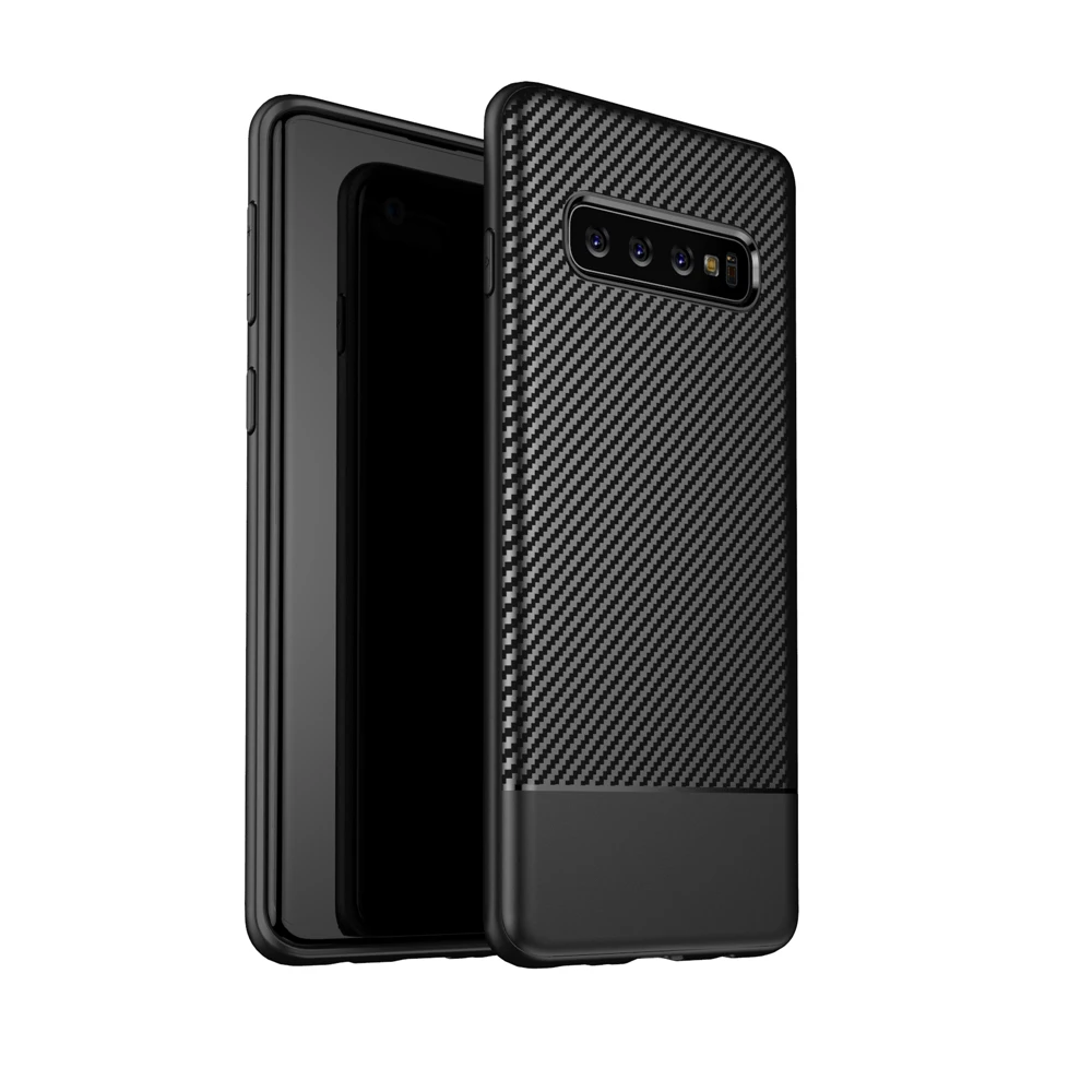 

Conelz Case For Samsung Galaxy s10 Case Samsung Galaxy s10 plus Case Wite simulation carbon fiber