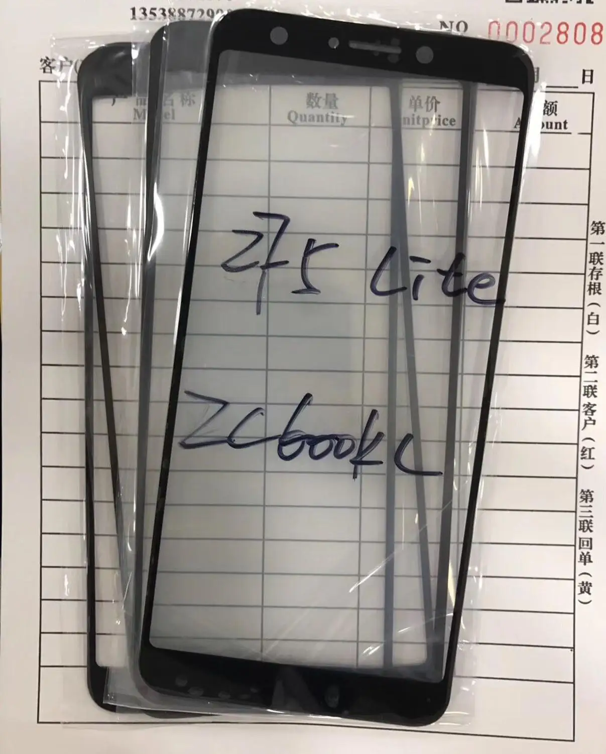Сменный сенсорный стеклянный объектив для Asus ZenFone 5 Lite ZC600KL 5Q X017DA S630, передняя стеклянная панель объектива, датчик с лентой