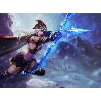 

5D Full Diy Diamond Painting Mosaic Archer Ash League of Legends Cross Stitch Diamond Diamond Embroidery Christmas Gift L720